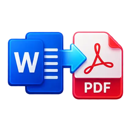 Word document being converted into a PDF